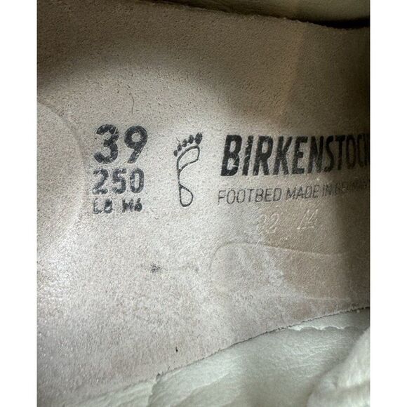 Birkenstock Bend Low Womens Size 8 / 39 Shoes White Leather Lace Up Sneakers - Picture 10 of 11